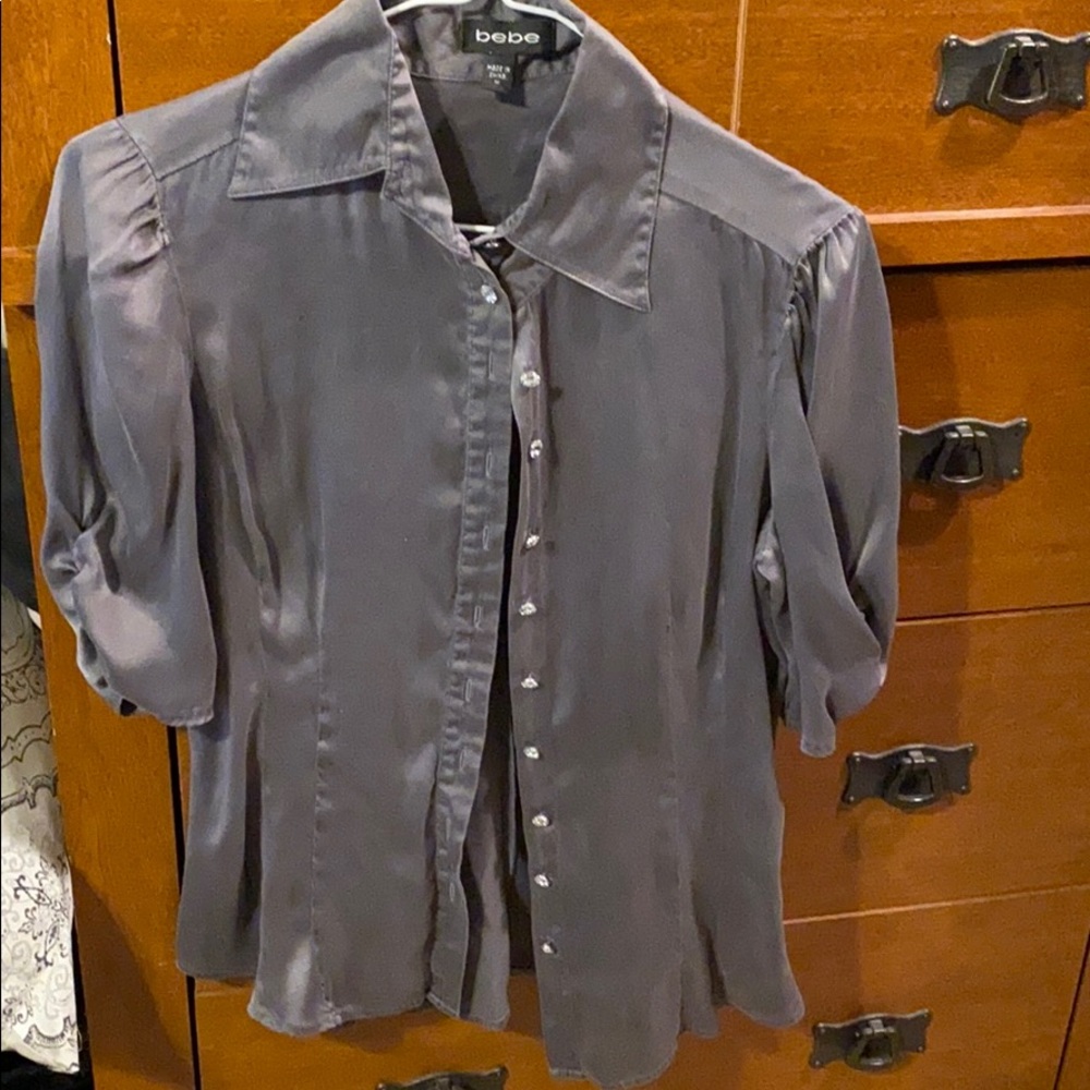 Bebe button down blouse